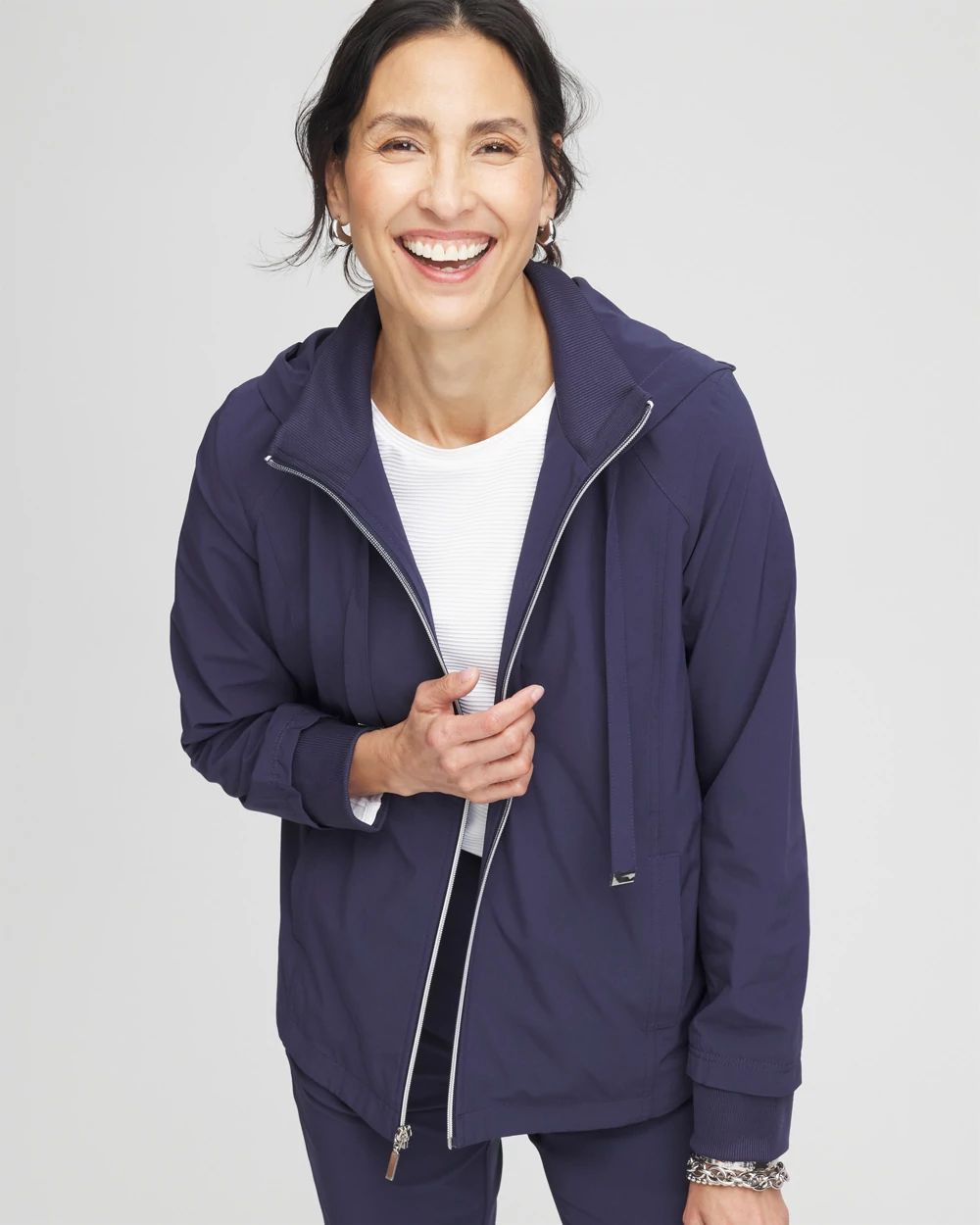 Zenergy® Zip-Front Striped Neema Jacket | Chico's